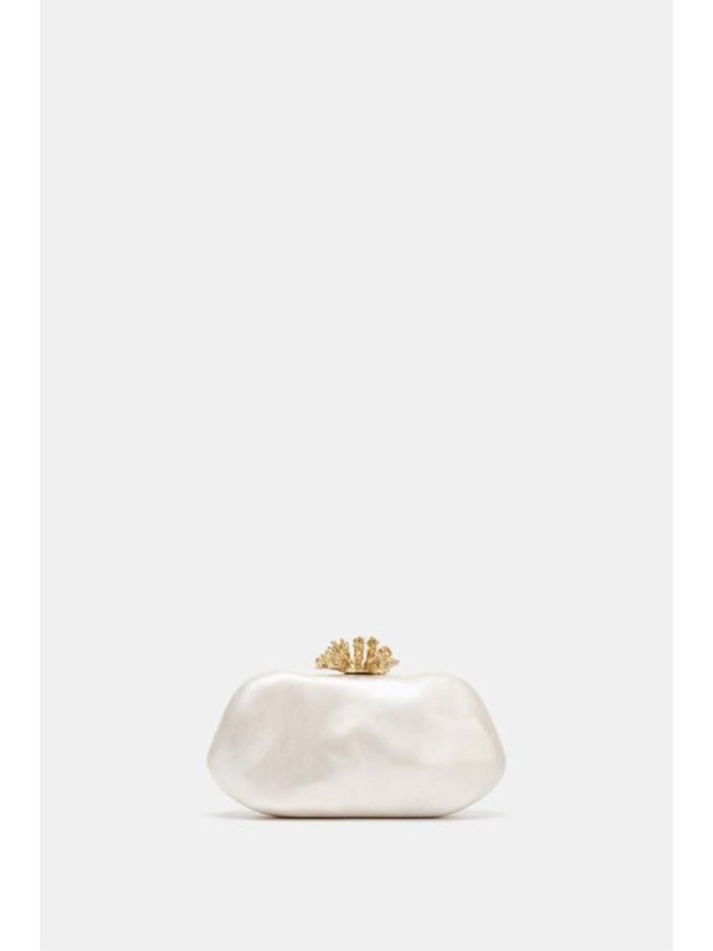 ZARA METALLIC DETAIL CLUTCH - Picture 4 of 8